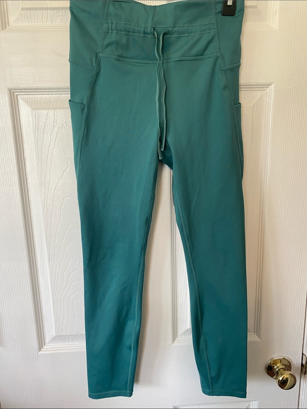 Fabletics Teal Ultra Cool High-Waist Active Leggings with Drawstring